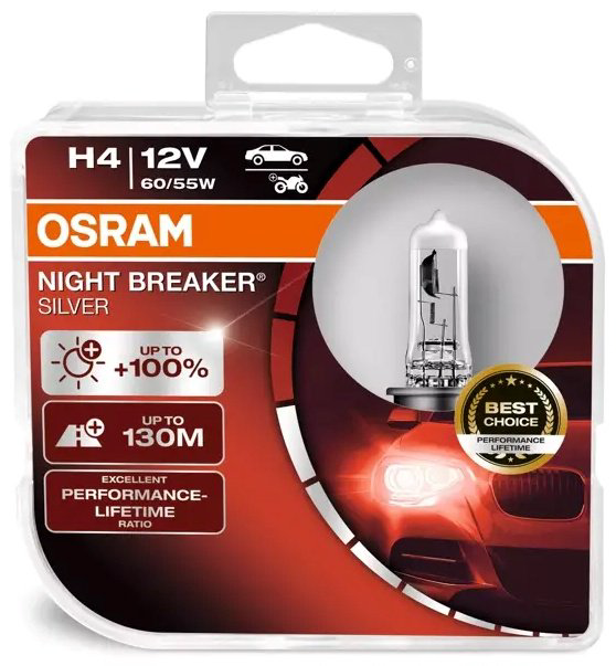 Osram 64193NBS-HCB галогенная H4, 2 шт