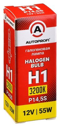 Автолампа AUTOPROFI STD-H1 галогенная, 1 шт