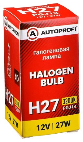 Автолампа AUTOPROFI STD-H27 галогенная, 1 шт