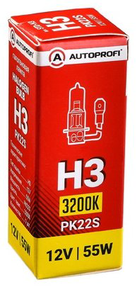 Автолампа AUTOPROFI STD-H3 галогенная, 1 шт