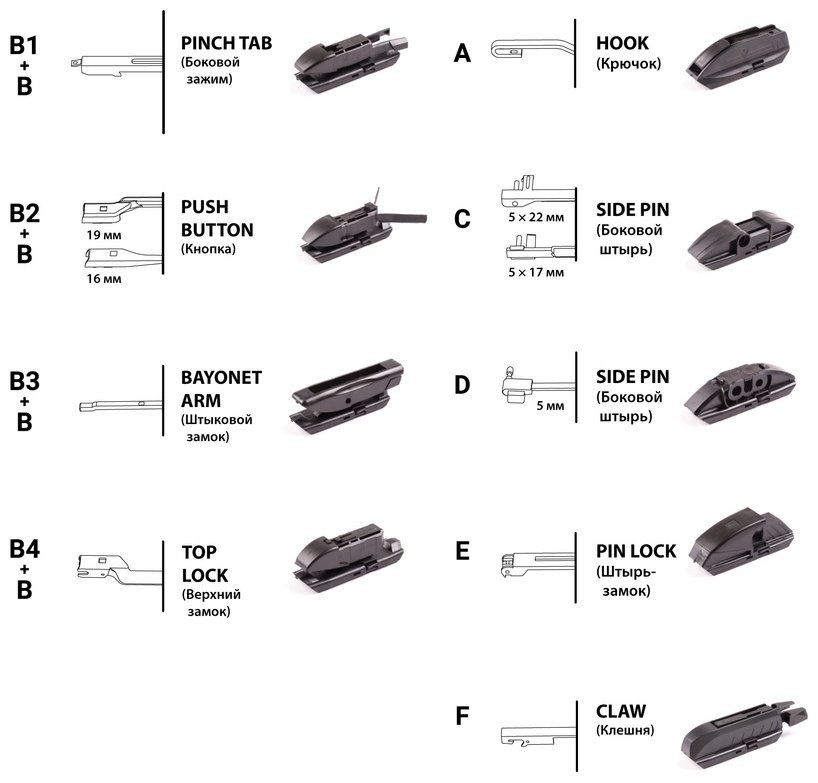 Щетка гибридная AUTOPROFI HYB-17 425 мм, 1 шт