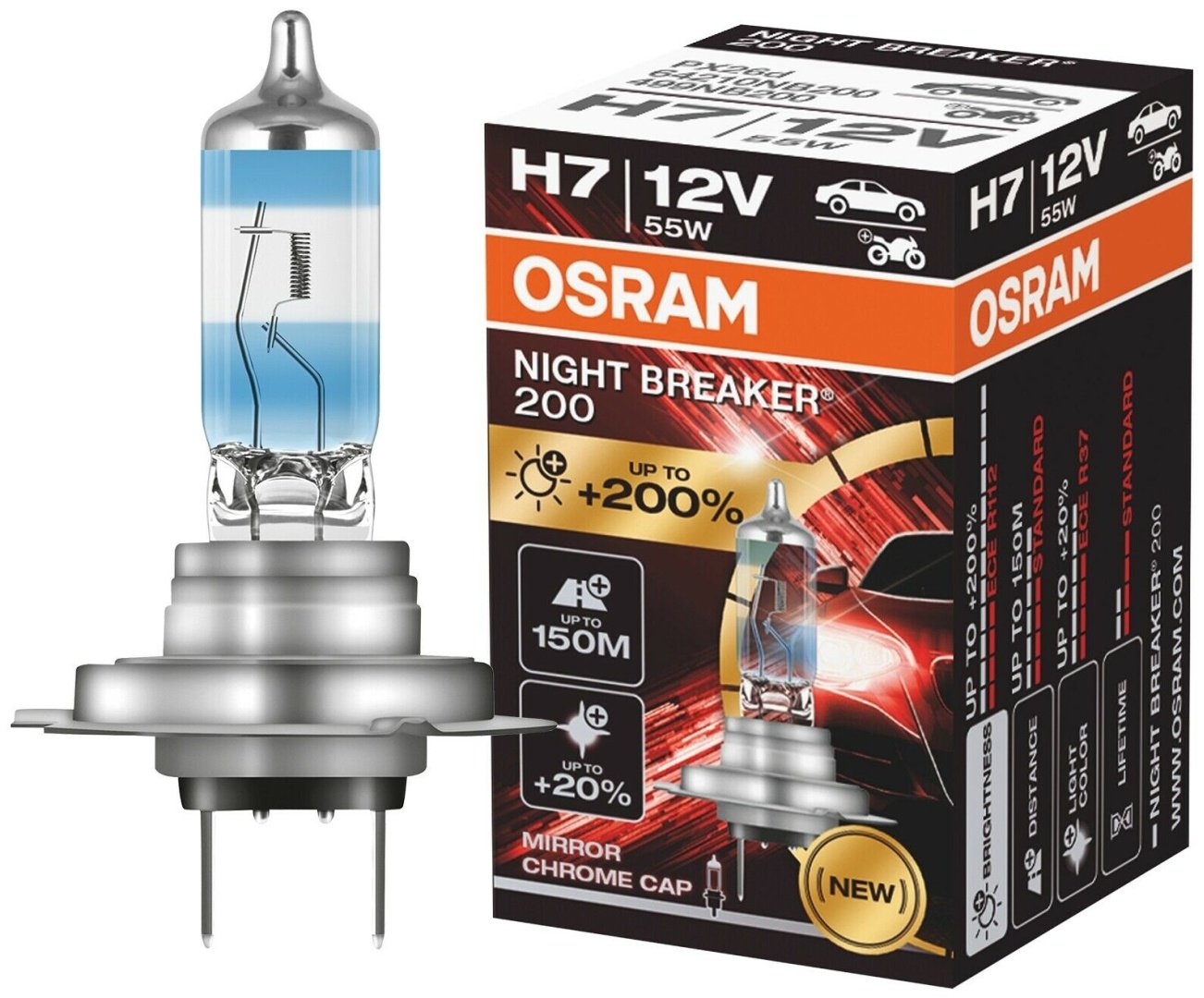 Автолампа Osram 64210NB200 галогенная, 1 шт