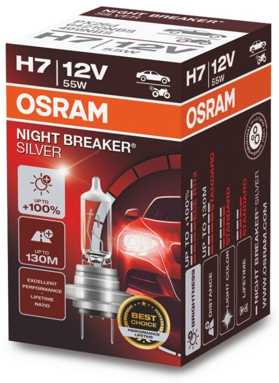 Автолампа Osram 64210NBS-HCB галогенная, 1 шт