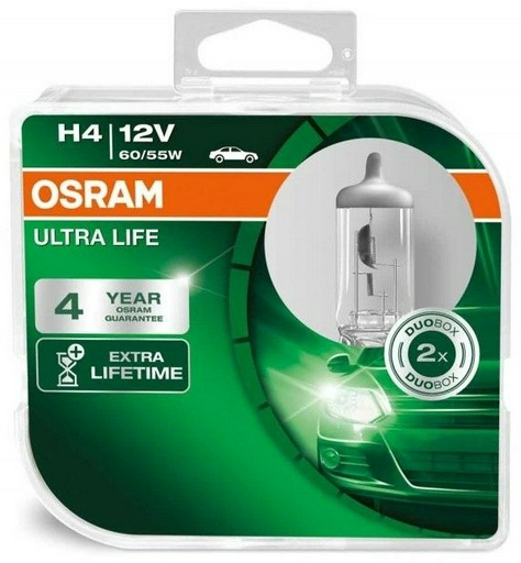 Автолампа Osram 64193ULT-HCB галогенная, 2 шт