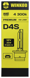 Автолампа Winkod WD4S4300 ксеноновая, 1 шт