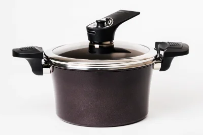 Кастрюля вакуумная Happycall Vacuum Pot 20см 2,8л коричневая