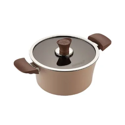 Кастрюля Happycall Eden Ih Pot 20см 2.2л миндально-бежевая купить,50500