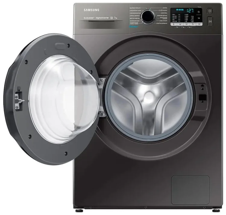 Стиральная машина Samsung WW70AGAS22AXLD Inox черный - ForteMarket Стиральная машина Samsung WW70AGAS22AXLD Inox черный купить,0