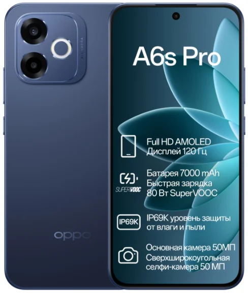 Смартфон OPPO A6s Pro 4G NFC 8/256GB Eclipse Blue купить,224990