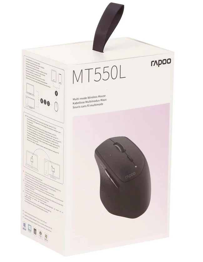 Мышь Rapoo MT550L чёрная купить,NaN