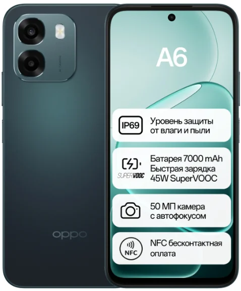 Смартфон OPPO A6 4G NFC 8/256GB Sapphire Blue купить,179990