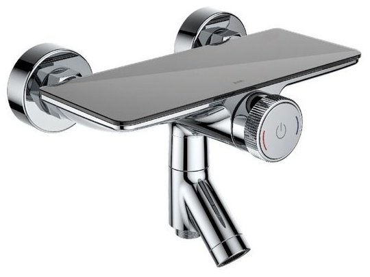 Смеситель для ванны с душем IDDIS Push Control Shelfy SHESBBTi02WA, поворотно-нажимной купить,76000