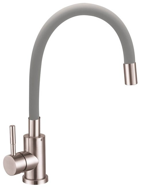 Смеситель с гибким изливом ESKO Snake K44, латунь, цвет серый, хром купить,46300