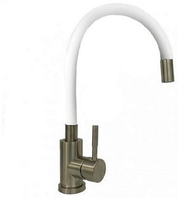 Смеситель с гибким изливом ESKO K44, латунь, цвет белый, бронзовый купить,NaN
