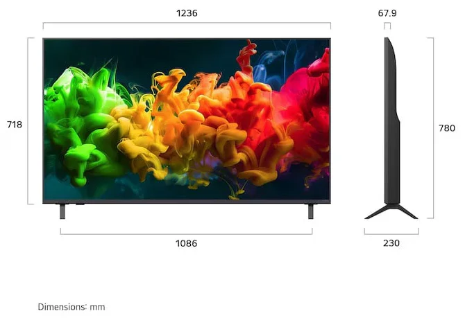 Телевизор 55" (140 см) LG 55QNED80B6B MiniLED UHD Black