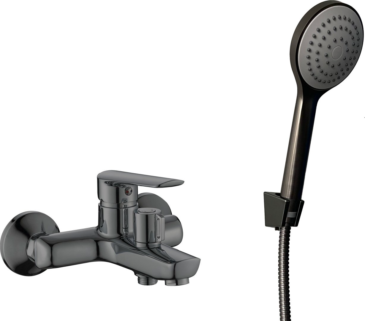 Смеситель для ванны ESKO Lagos LG54GM, латунь, цвет графит купить,NaN