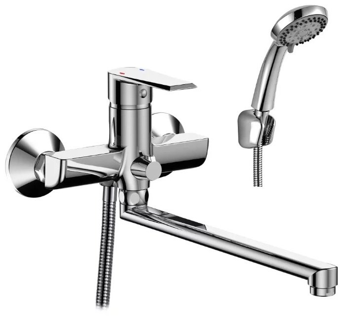 Смеситель для ванны Rossinka Silvermix RS28-33, латунь, цвет хром