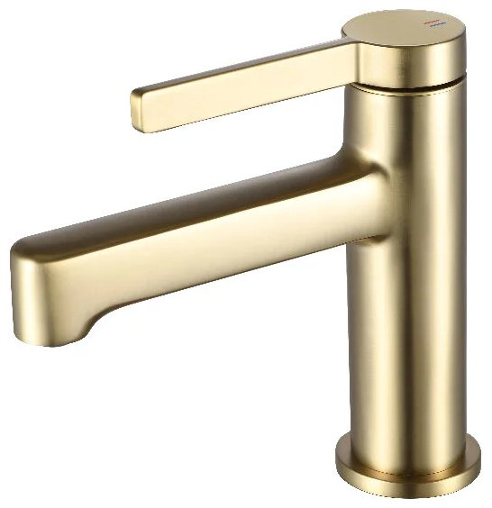 Смеситель для раковины (умывальника) ESKO Canberra CR26Gold, однозахватный купить,67004