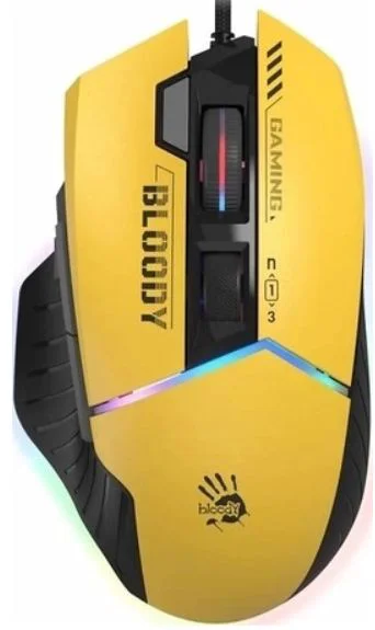 Мышь Bloody W95 Max Sports желтый