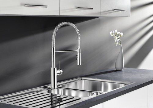 Смеситель с гибким изливом Blanco 521476, латунь, цвет хром - ForteMarket Смеситель с гибким изливом Blanco 521476, латунь, цвет хром купить,216384