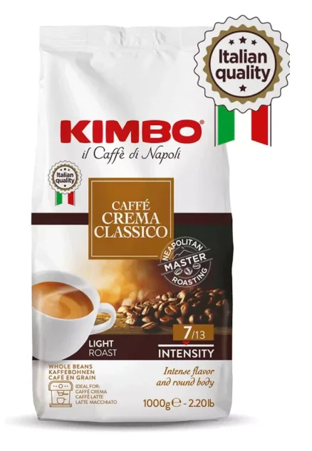Кофе в зернах Kimbo Caffe Crema Classico 1000гр купить,NaN