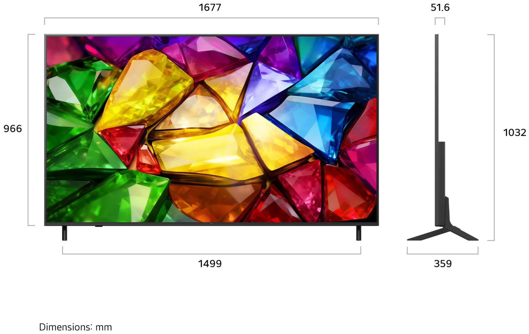 Телевизор 75" (191 см) LG 75MRGB86B6A MiniRGB UHD Black