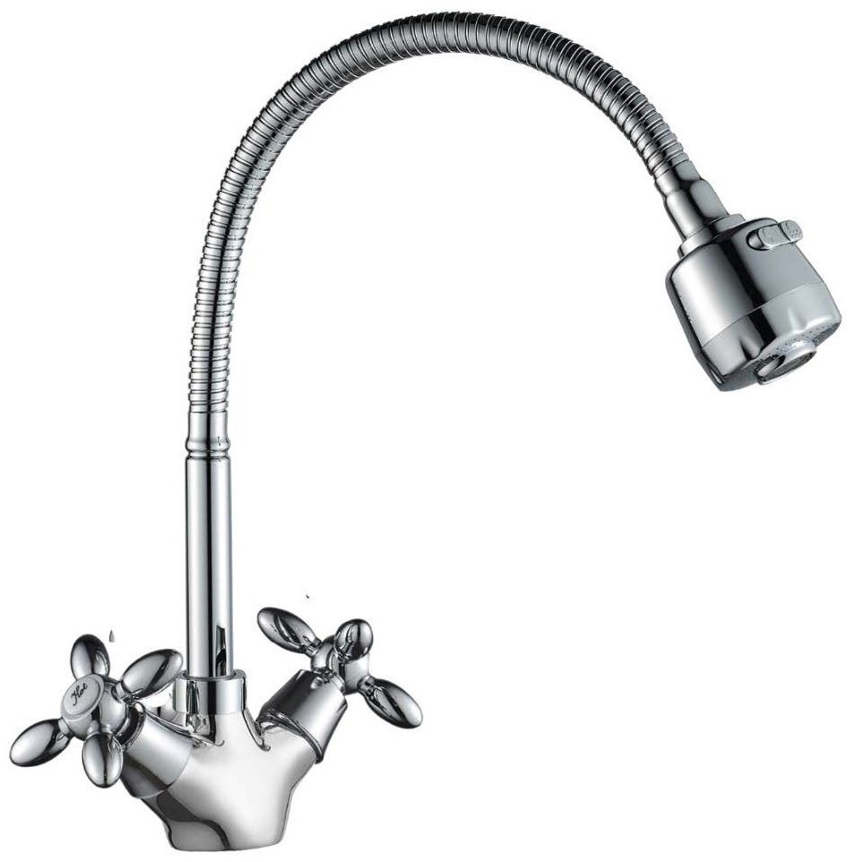 Смеситель для кухни (мойки) DecoRoom DR53031, двухзахватный