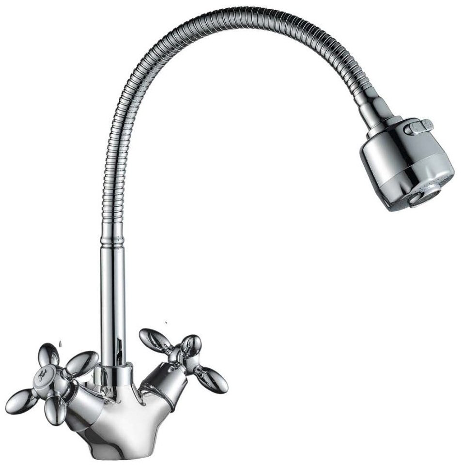Смеситель для кухни (мойки) DecoRoom DR53031, двухзахватный