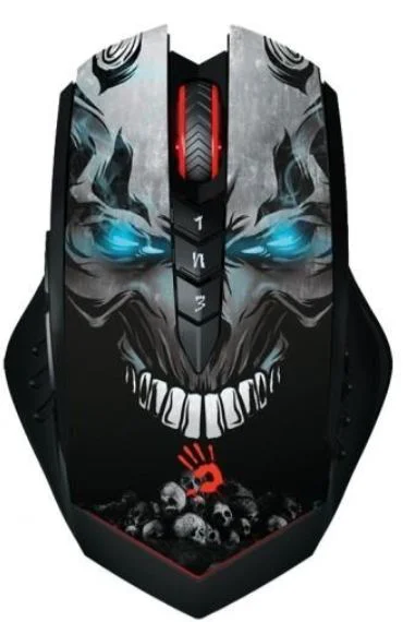 Мышка игровая Bloody R80 Skull Black