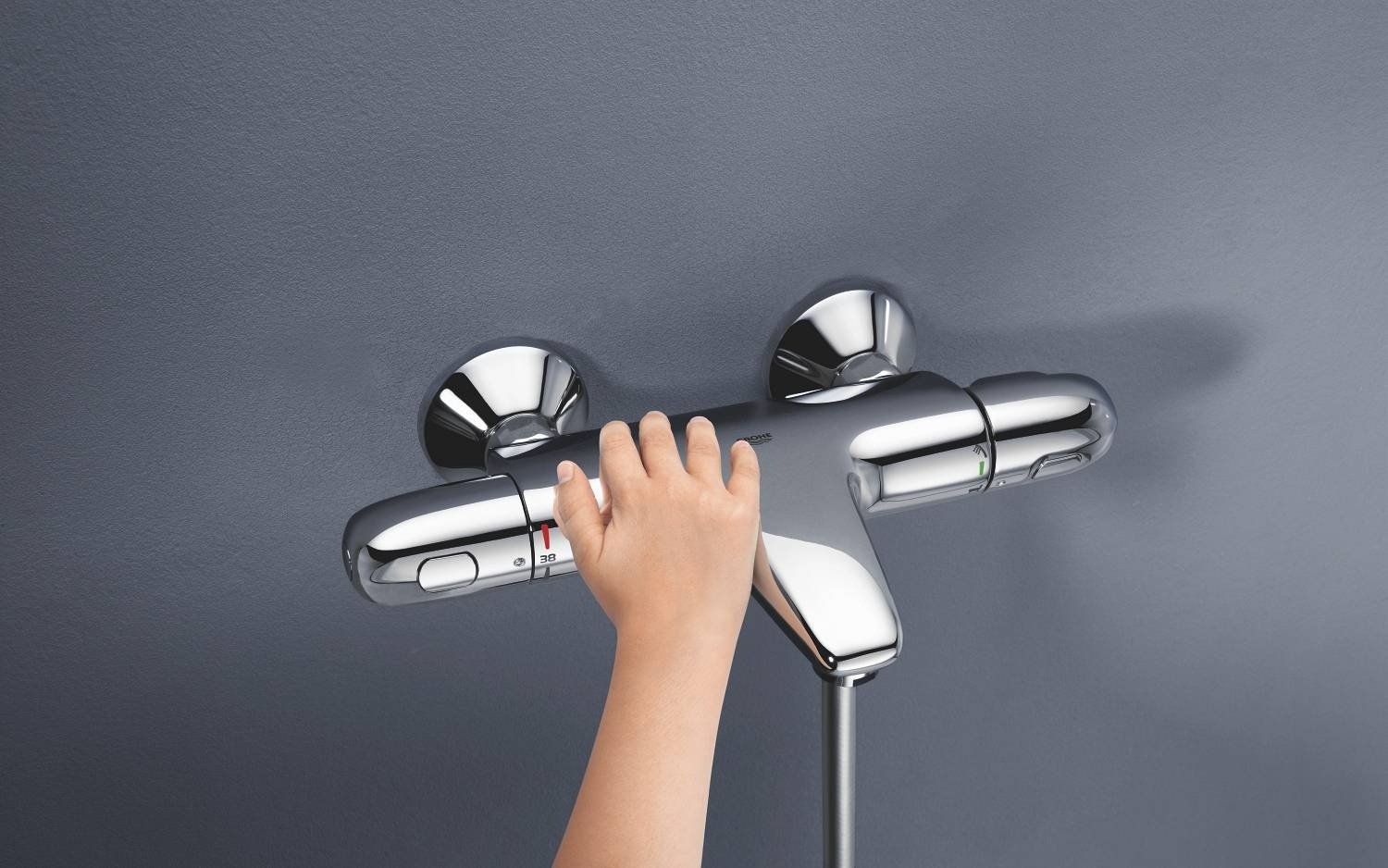 Смеситель для ванны Grohe Grohtherm 1000 Pro 34816003, латунь, цвет хром
