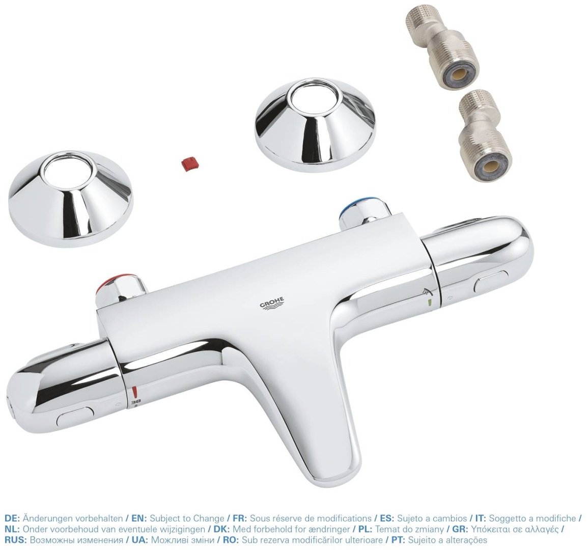 Смеситель для ванны Grohe Grohtherm 1000 Pro 34816003, латунь, цвет хром
