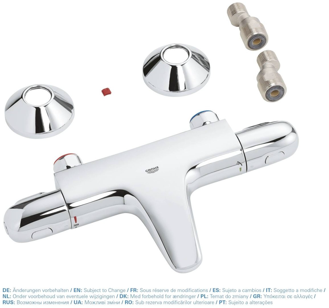 Смеситель для ванны Grohe Grohtherm 1000 Pro 34816003, латунь, цвет хром купить,217480