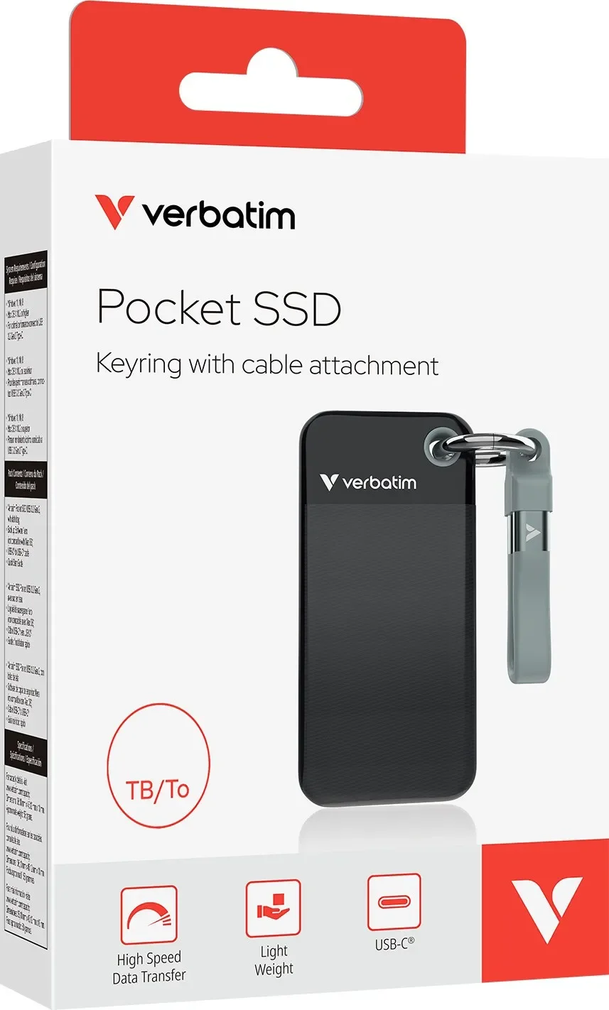 Внешний SSD-накопитель Verbatim Pocket SSD 32190 1000Gb - ForteMarket Внешний SSD-накопитель Verbatim Pocket SSD 32190 1000Gb купить,108000