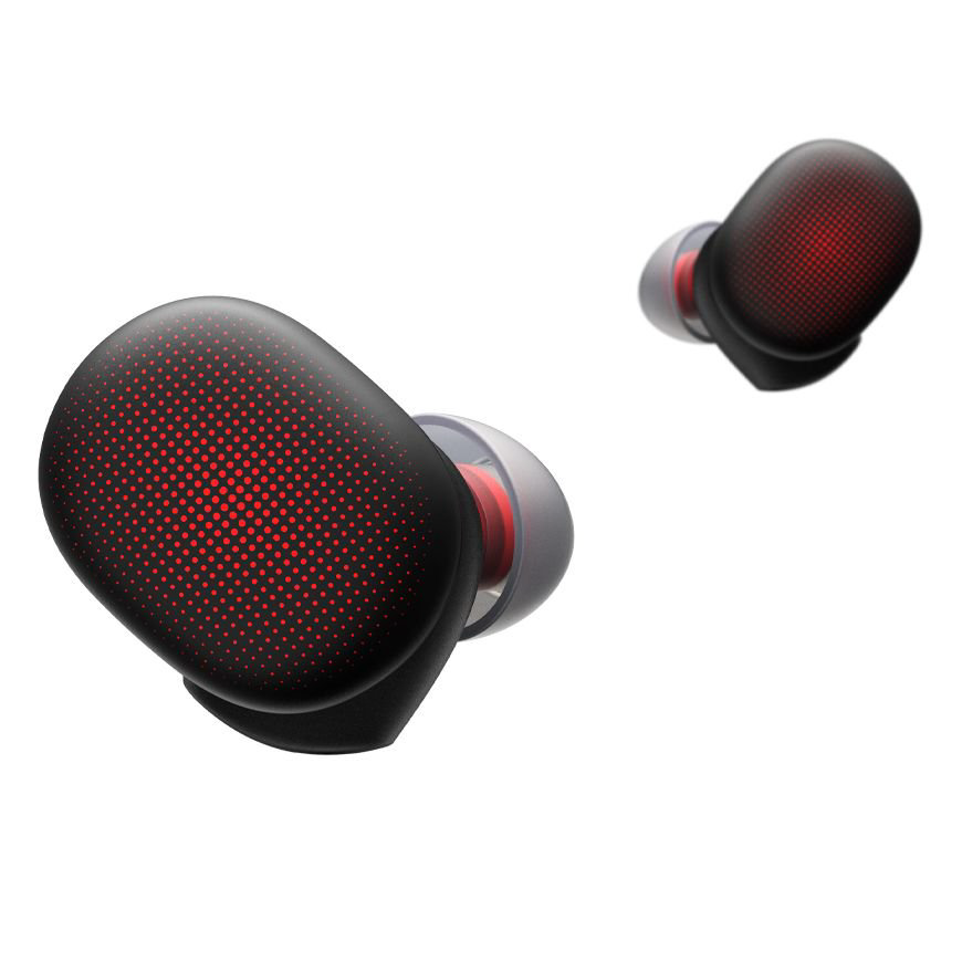Наушники Xiaomi Amazfit PowerBuds черно-красные купить,NaN