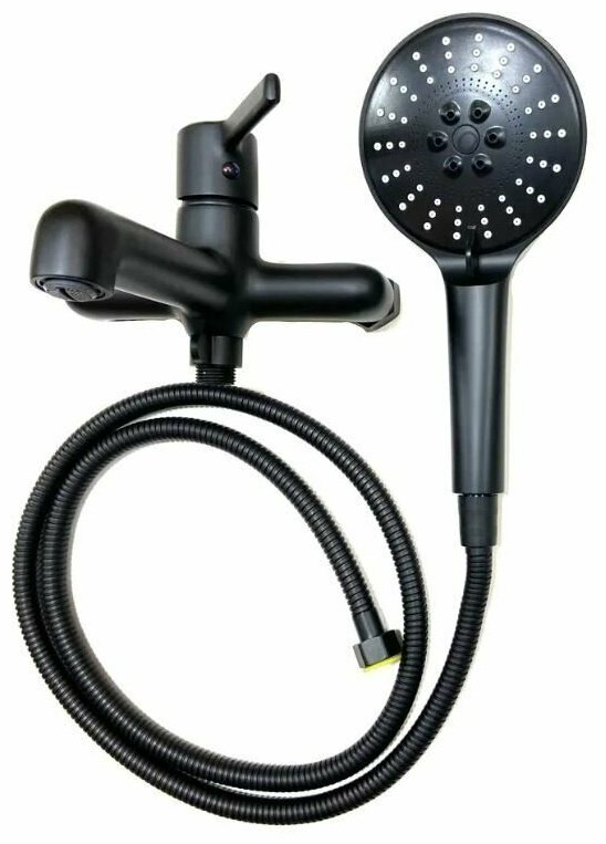 Смеситель для ванны Haiba HB60814-7, латунь, цвет черный - ForteMarket Смеситель для ванны Haiba HB60814-7, латунь, цвет черный купить,35090