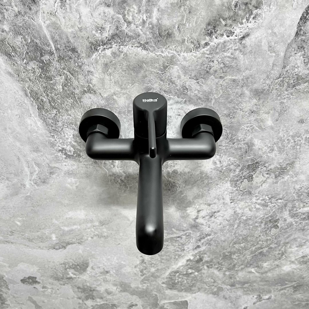 Смеситель для ванны Haiba HB60814-7, латунь, цвет черный - ForteMarket Смеситель для ванны Haiba HB60814-7, латунь, цвет черный купить,35090