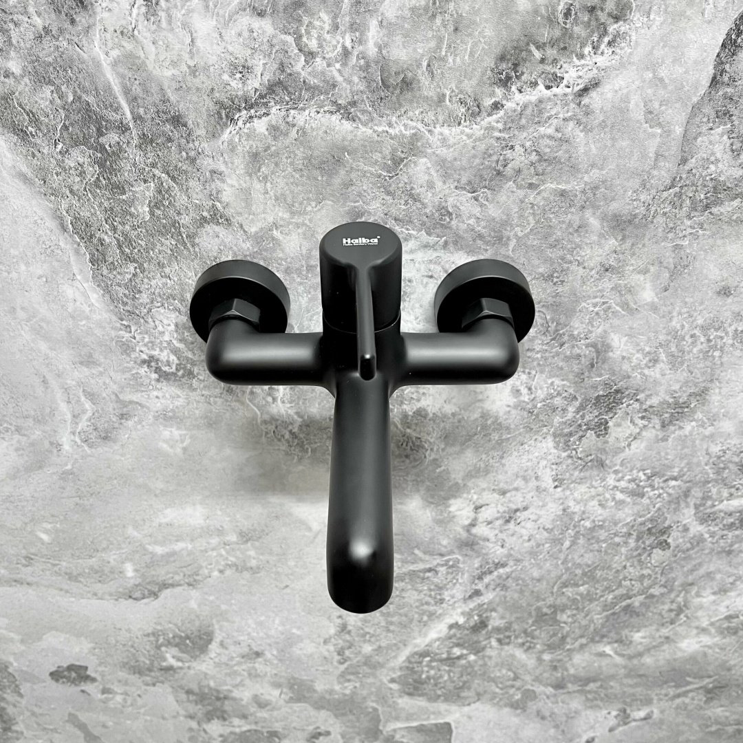 Смеситель для ванны Haiba HB60814-7, латунь, цвет черный - ForteMarket Смеситель для ванны Haiba HB60814-7, латунь, цвет черный купить,35090