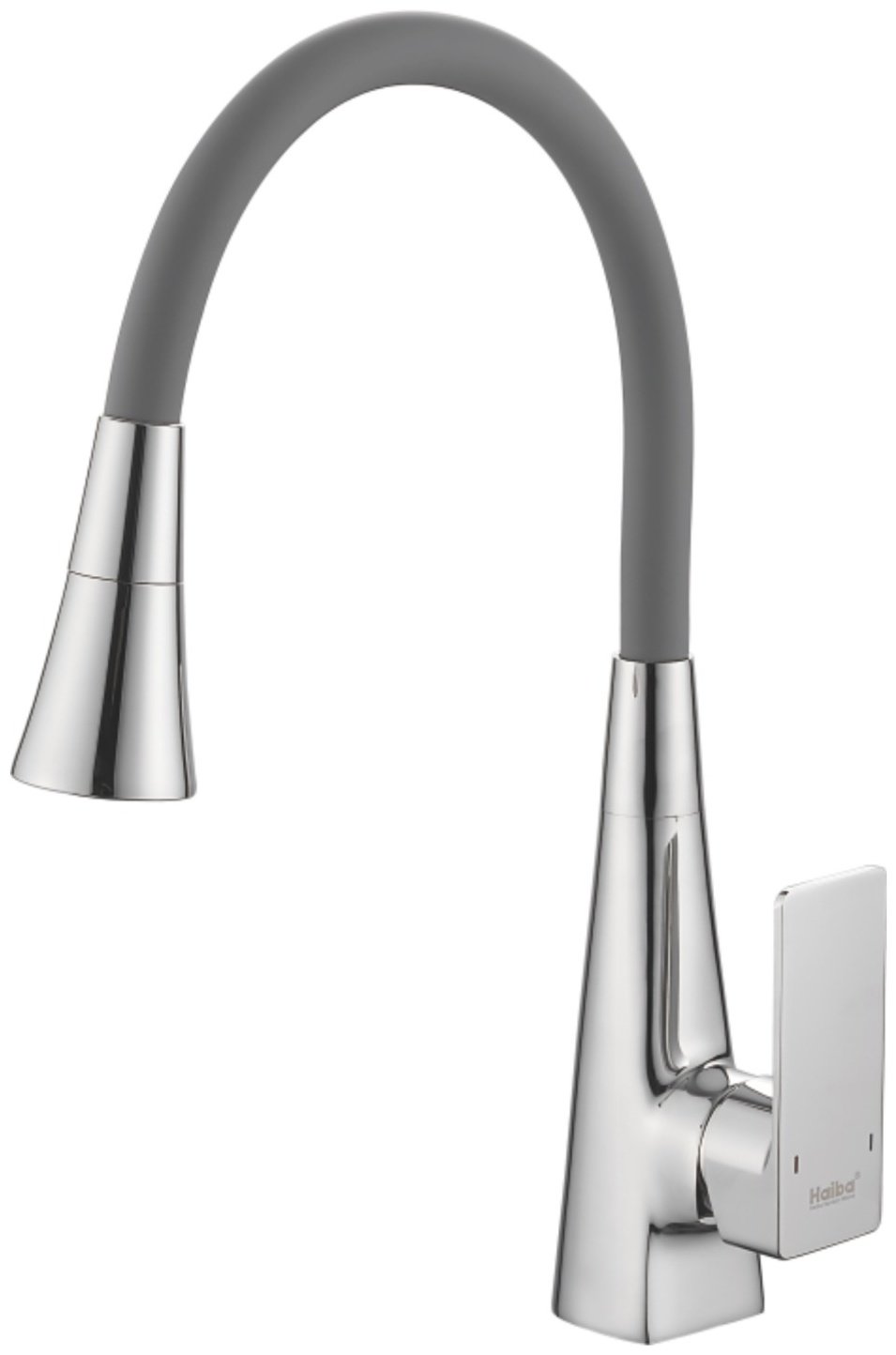 Смеситель с гибким изливом Haiba HB73823, латунь, цвет серый, хром - ForteMarket Смеситель с гибким изливом Haiba HB73823, латунь, цвет серый, хром купить,30010