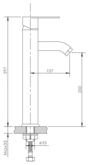 Смеситель для раковины (умывальника) Haiba HB11811, однозахватный купить,30965