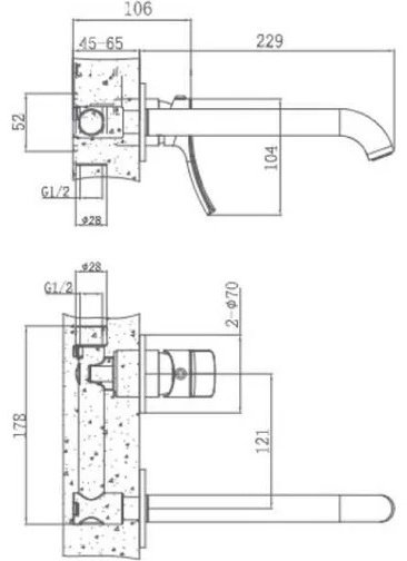 Смеситель для раковины (умывальника) Haiba HB14553, однозахватный купить,NaN