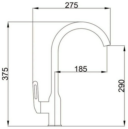 Смеситель для кухни (мойки) Haiba HB70825-3, однозахватный