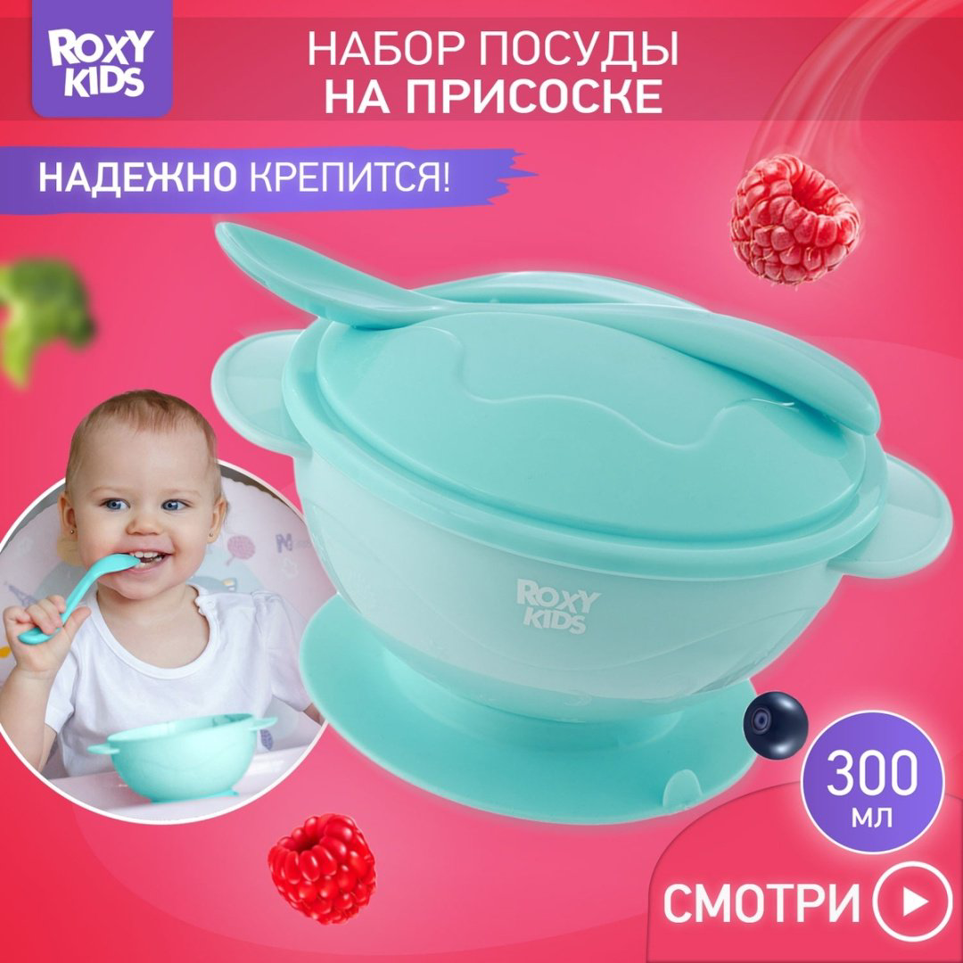 Набор столовых приборов ROXY RFD-003-B , пластик, голубой купить,NaN