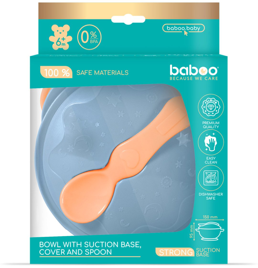Комплект посуды Baboo 9-042 380 мл, пластик, оранжевый купить,NaN