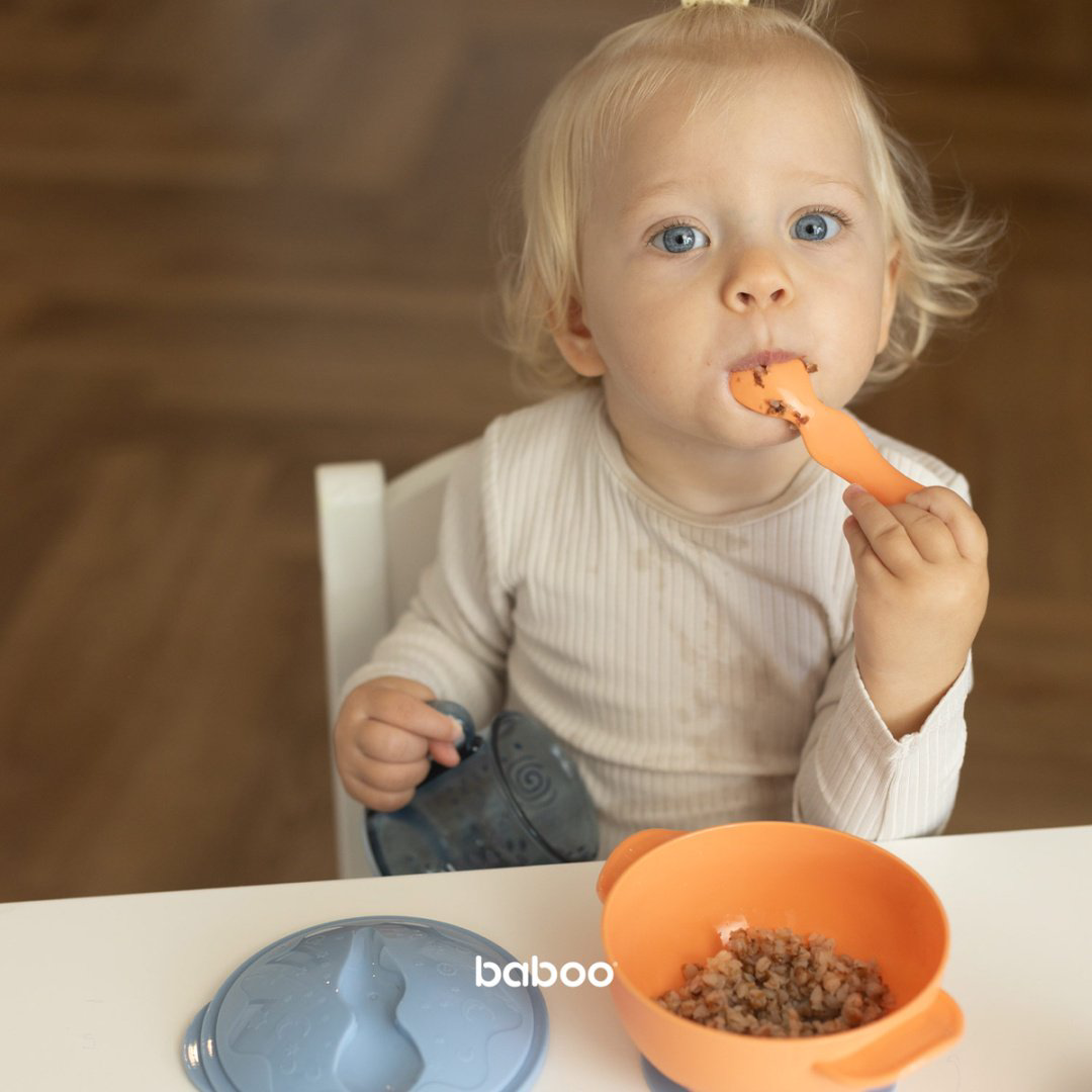 Комплект посуды Baboo 9-042 380 мл, пластик, оранжевый купить,NaN