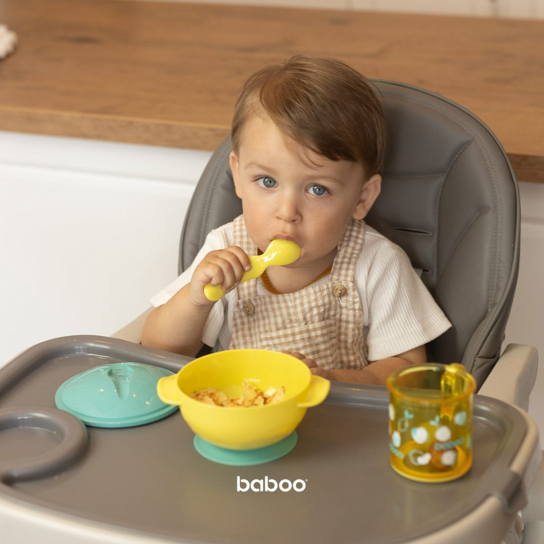 Комплект посуды Baboo 9-041 380 мл, пластик, желтый купить,NaN