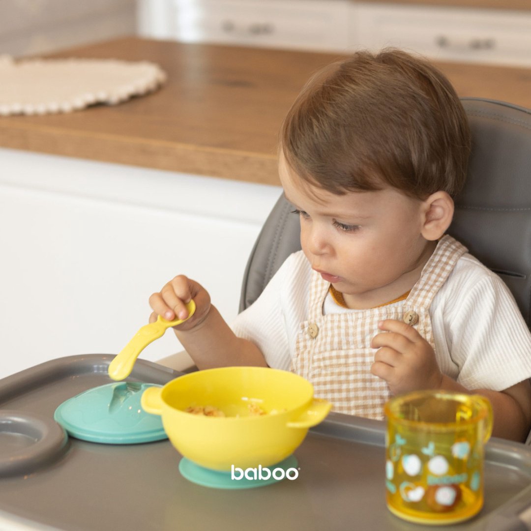 Комплект посуды Baboo 9-041 380 мл, пластик, желтый купить,NaN