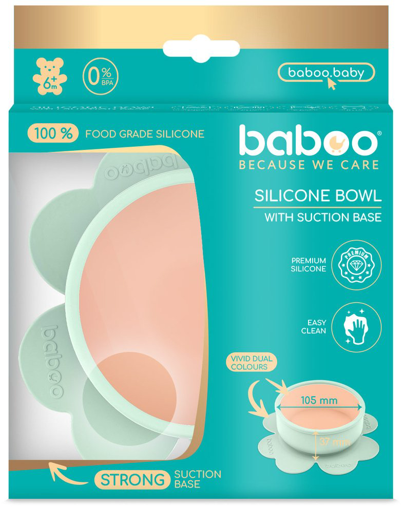 Тарелка Baboo 9-038 230 мл, силикон, зеленый купить,NaN