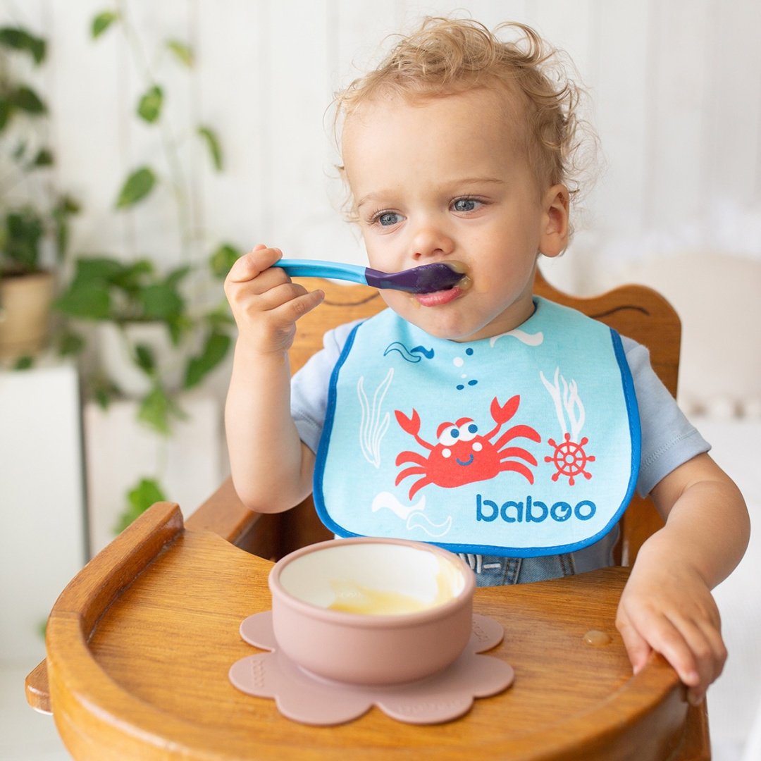 Тарелка Baboo 9-035 , силикон, коричневый купить,0
