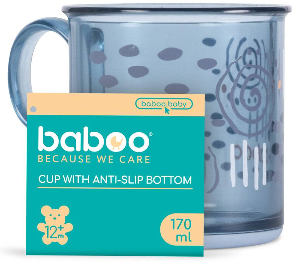 Чашка Baboo 8-030 , пластик, синий купить,NaN