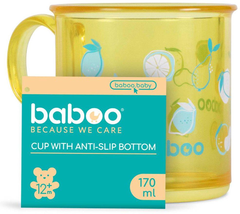 Чашка Baboo 8-029 , пластик, желтый купить,NaN